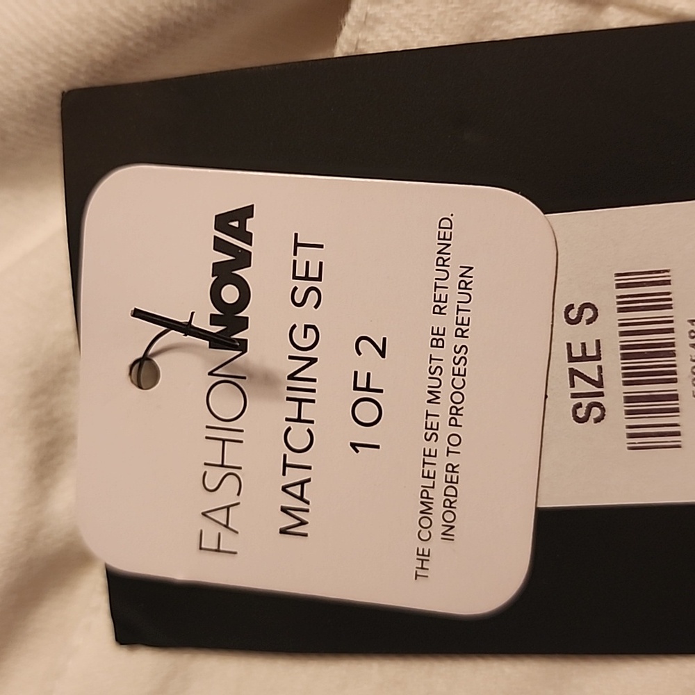 Fashion Nova White Lace-Up Jumpsuit - Picture 4 of 7